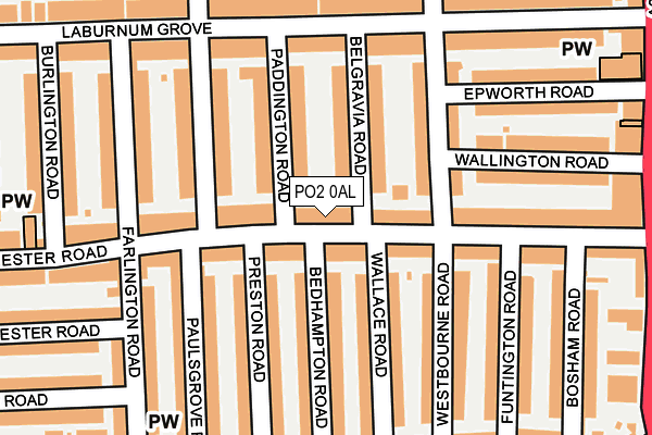 PO2 0AL map - OS OpenMap – Local (Ordnance Survey)