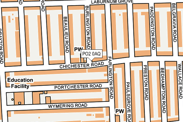 PO2 0AQ map - OS OpenMap – Local (Ordnance Survey)