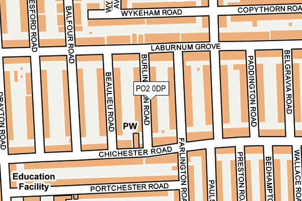 PO2 0DP map - OS OpenMap – Local (Ordnance Survey)