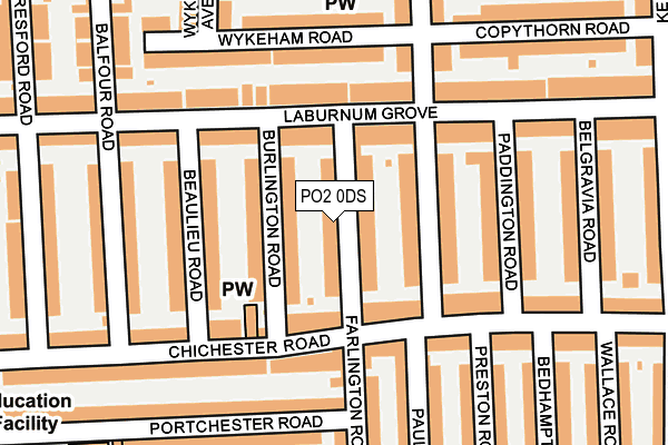 PO2 0DS map - OS OpenMap – Local (Ordnance Survey)