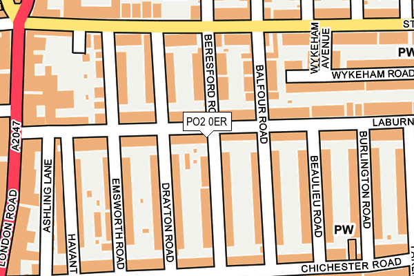 PO2 0ER map - OS OpenMap – Local (Ordnance Survey)