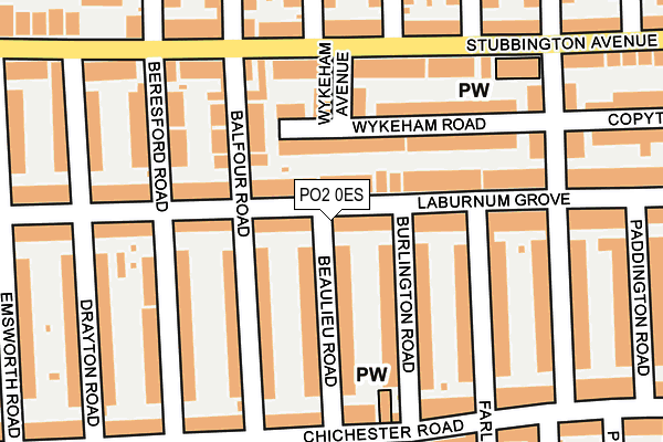 PO2 0ES map - OS OpenMap – Local (Ordnance Survey)