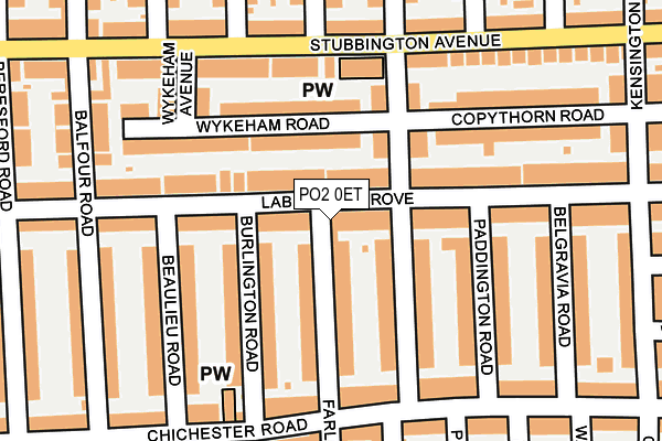 PO2 0ET map - OS OpenMap – Local (Ordnance Survey)