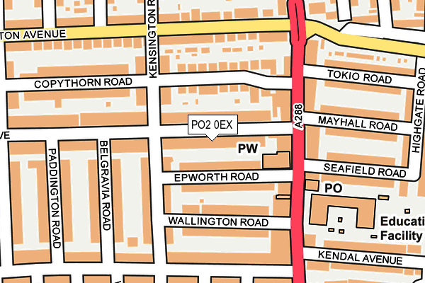 PO2 0EX map - OS OpenMap – Local (Ordnance Survey)