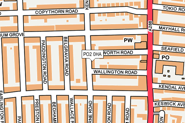 PO2 0HA map - OS OpenMap – Local (Ordnance Survey)