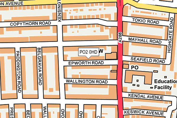 PO2 0HD map - OS OpenMap – Local (Ordnance Survey)