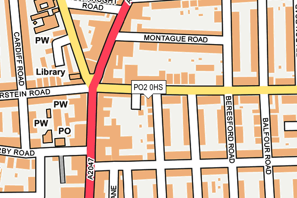 PO2 0HS map - OS OpenMap – Local (Ordnance Survey)
