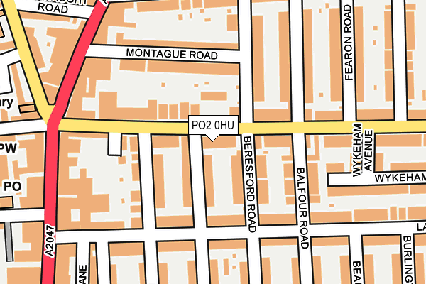 PO2 0HU map - OS OpenMap – Local (Ordnance Survey)