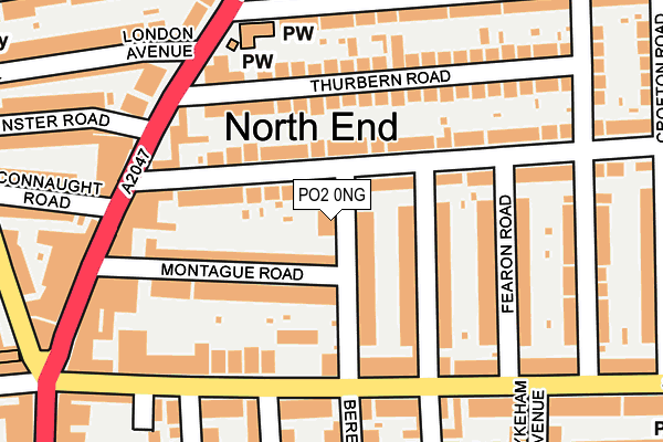 PO2 0NG map - OS OpenMap – Local (Ordnance Survey)