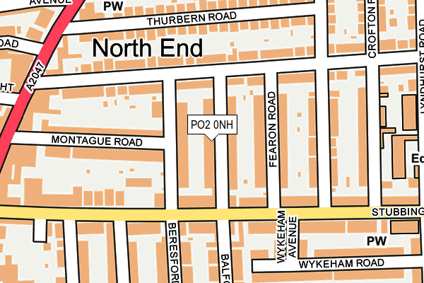 PO2 0NH map - OS OpenMap – Local (Ordnance Survey)