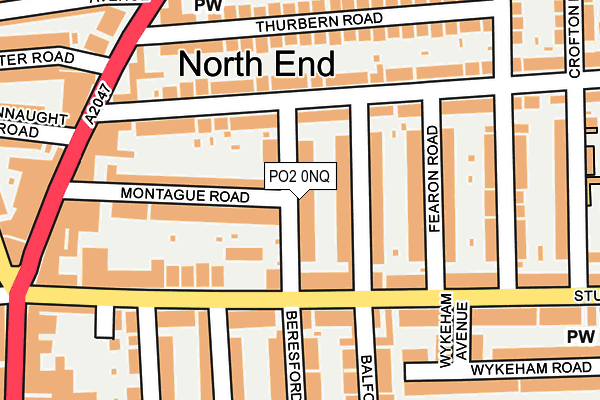 PO2 0NQ map - OS OpenMap – Local (Ordnance Survey)