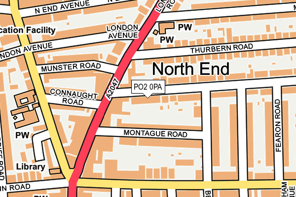 PO2 0PA map - OS OpenMap – Local (Ordnance Survey)