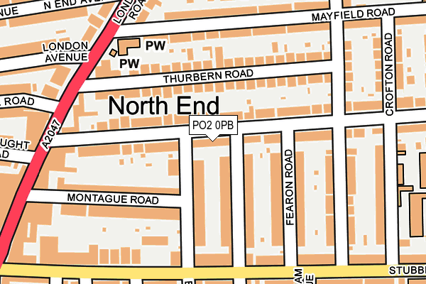 PO2 0PB map - OS OpenMap – Local (Ordnance Survey)