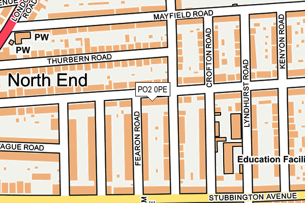 PO2 0PE map - OS OpenMap – Local (Ordnance Survey)