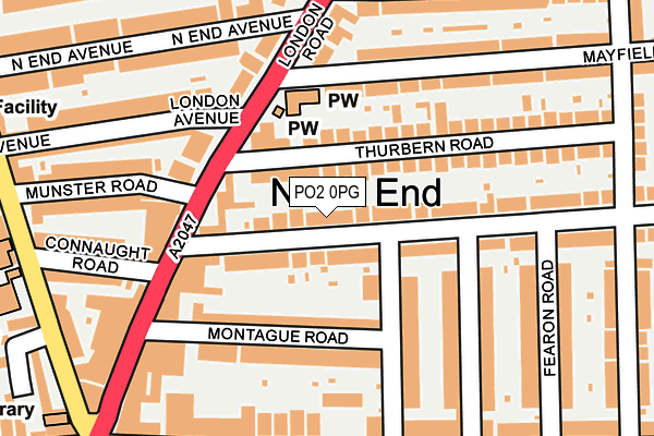 PO2 0PG map - OS OpenMap – Local (Ordnance Survey)