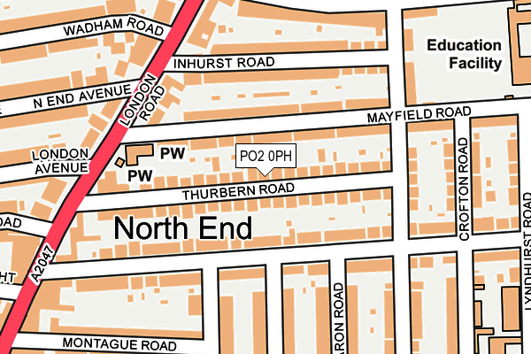 PO2 0PH map - OS OpenMap – Local (Ordnance Survey)