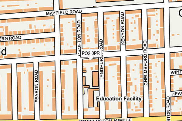 PO2 0PR map - OS OpenMap – Local (Ordnance Survey)