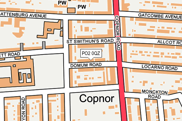 PO2 0QZ map - OS OpenMap – Local (Ordnance Survey)