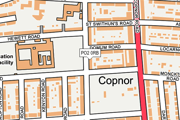 PO2 0RB map - OS OpenMap – Local (Ordnance Survey)