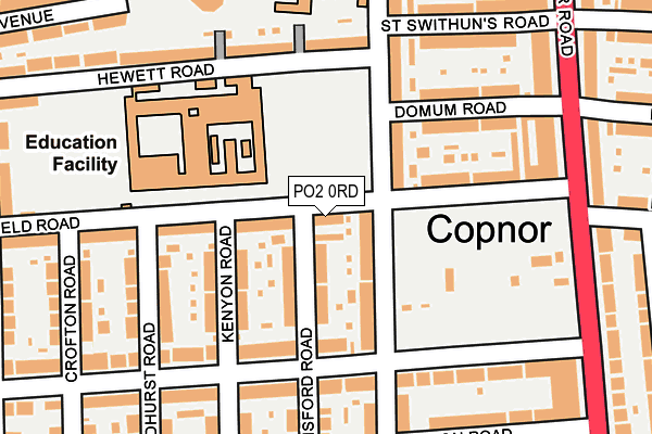 PO2 0RD map - OS OpenMap – Local (Ordnance Survey)