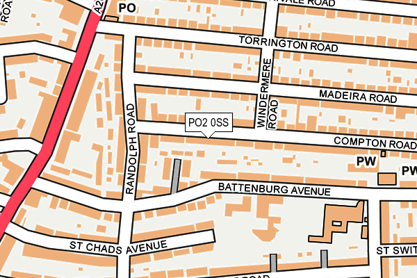 PO2 0SS map - OS OpenMap – Local (Ordnance Survey)
