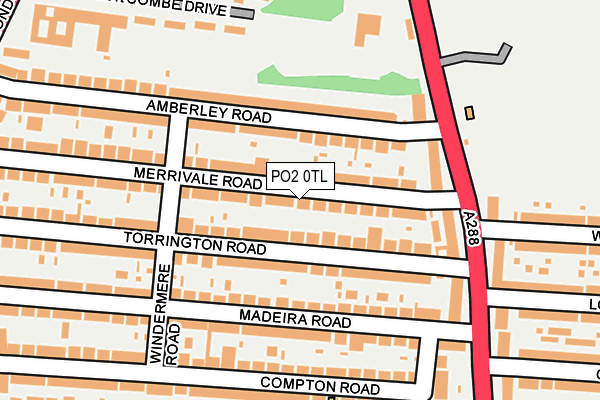 PO2 0TL map - OS OpenMap – Local (Ordnance Survey)