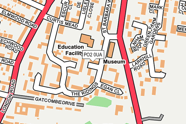 PO2 0UA map - OS OpenMap – Local (Ordnance Survey)