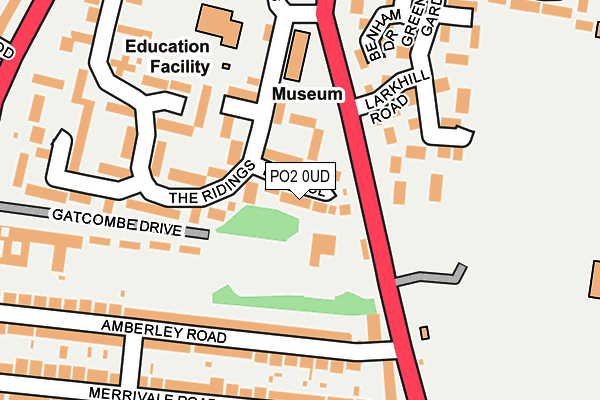 PO2 0UD map - OS OpenMap – Local (Ordnance Survey)