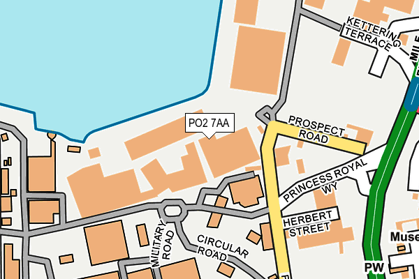 PO2 7AA map - OS OpenMap – Local (Ordnance Survey)