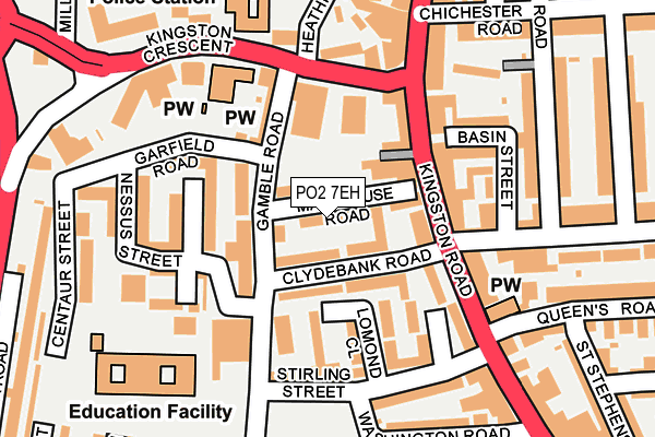 PO2 7EH map - OS OpenMap – Local (Ordnance Survey)