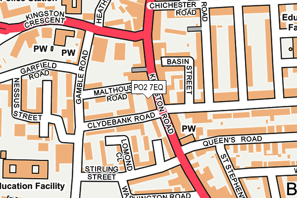 PO2 7EQ map - OS OpenMap – Local (Ordnance Survey)