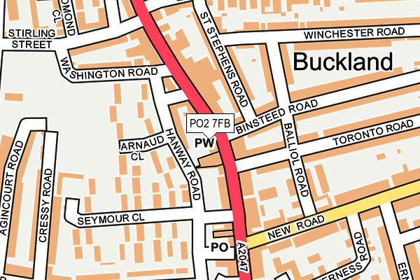 PO2 7FB map - OS OpenMap – Local (Ordnance Survey)