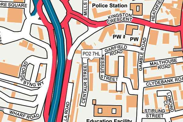 PO2 7HL map - OS OpenMap – Local (Ordnance Survey)