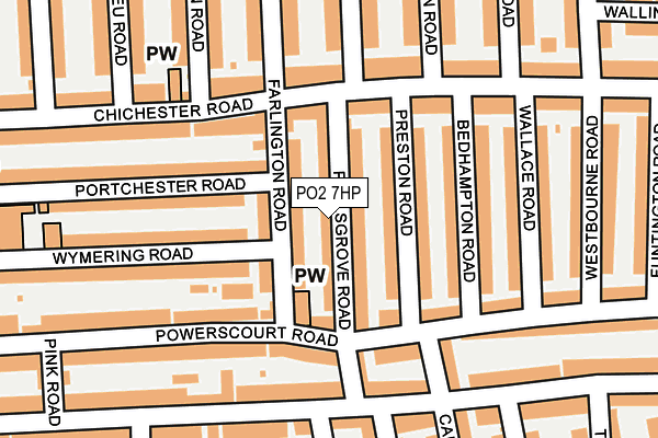 PO2 7HP map - OS OpenMap – Local (Ordnance Survey)