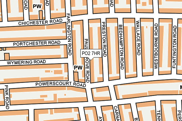 PO2 7HR map - OS OpenMap – Local (Ordnance Survey)