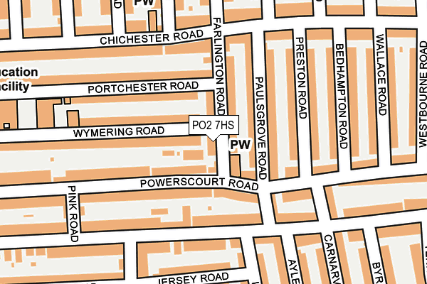 PO2 7HS map - OS OpenMap – Local (Ordnance Survey)