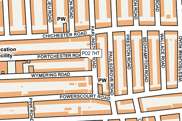 PO2 7HT map - OS OpenMap – Local (Ordnance Survey)