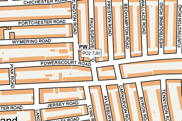 PO2 7JH map - OS OpenMap – Local (Ordnance Survey)