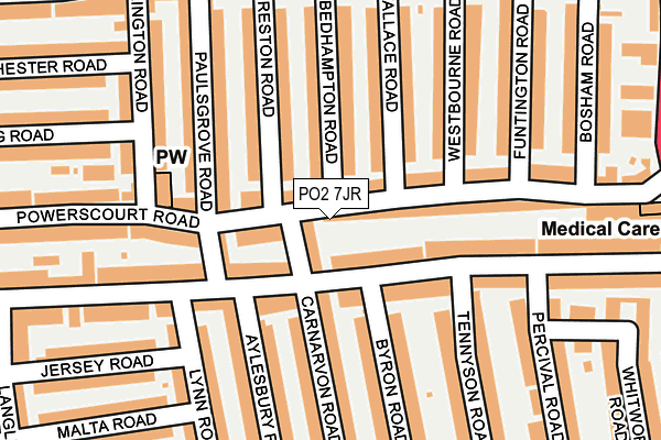 PO2 7JR map - OS OpenMap – Local (Ordnance Survey)