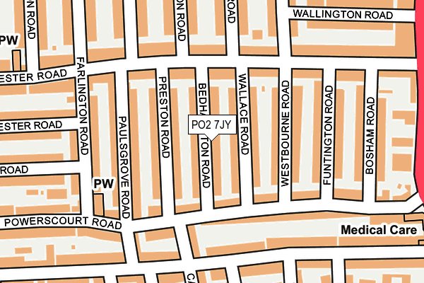 PO2 7JY map - OS OpenMap – Local (Ordnance Survey)