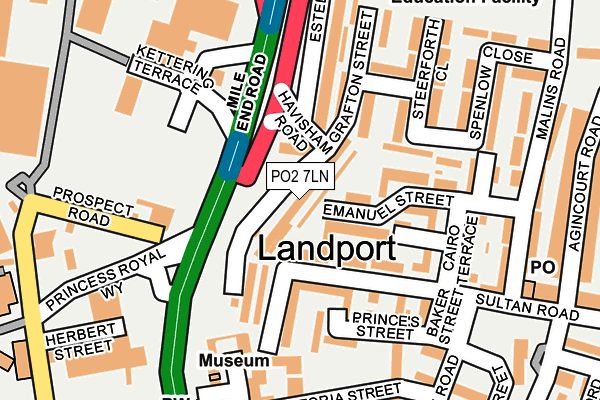 PO2 7LN map - OS OpenMap – Local (Ordnance Survey)