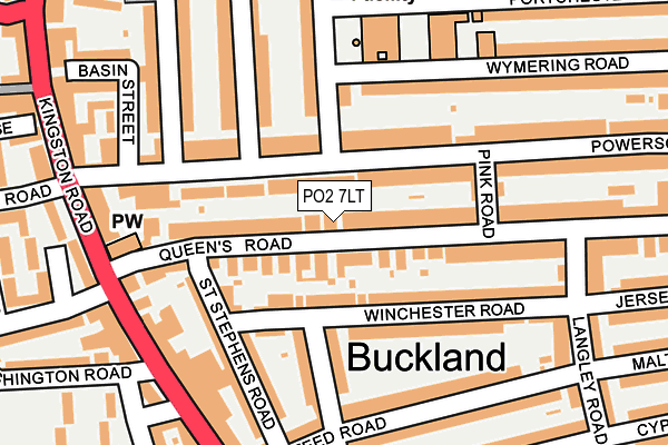 PO2 7LT map - OS OpenMap – Local (Ordnance Survey)