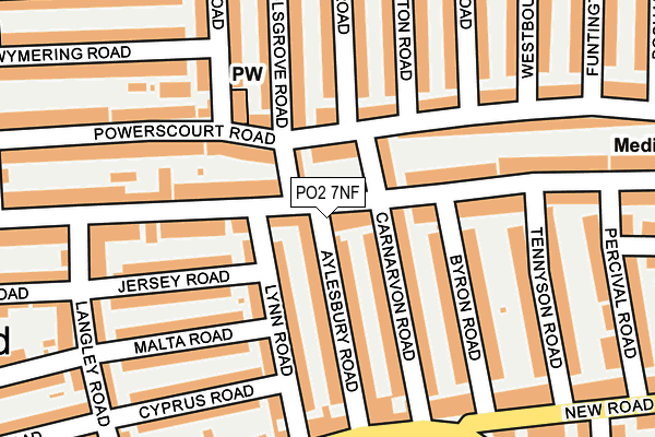 PO2 7NF map - OS OpenMap – Local (Ordnance Survey)