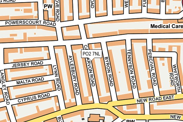 PO2 7NL map - OS OpenMap – Local (Ordnance Survey)