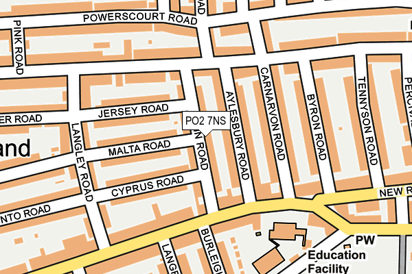 PO2 7NS map - OS OpenMap – Local (Ordnance Survey)