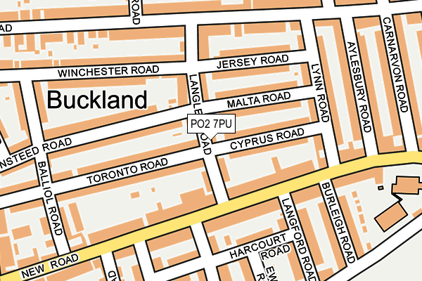 PO2 7PU map - OS OpenMap – Local (Ordnance Survey)