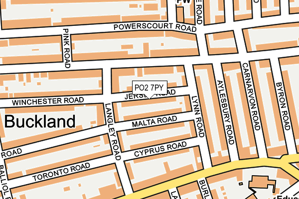 PO2 7PY map - OS OpenMap – Local (Ordnance Survey)