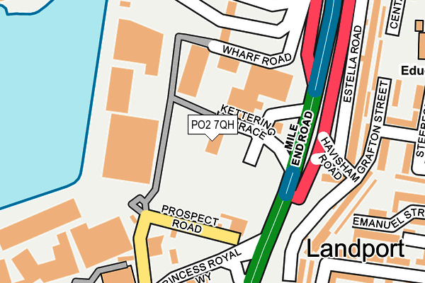 PO2 7QH map - OS OpenMap – Local (Ordnance Survey)