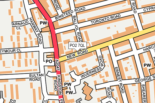 PO2 7QL map - OS OpenMap – Local (Ordnance Survey)