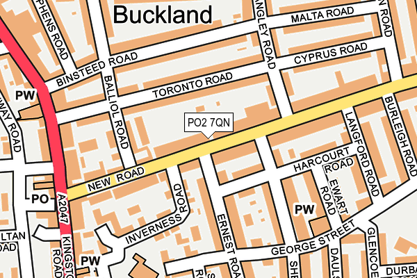 PO2 7QN map - OS OpenMap – Local (Ordnance Survey)